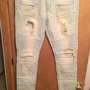 Embellish slim jeans